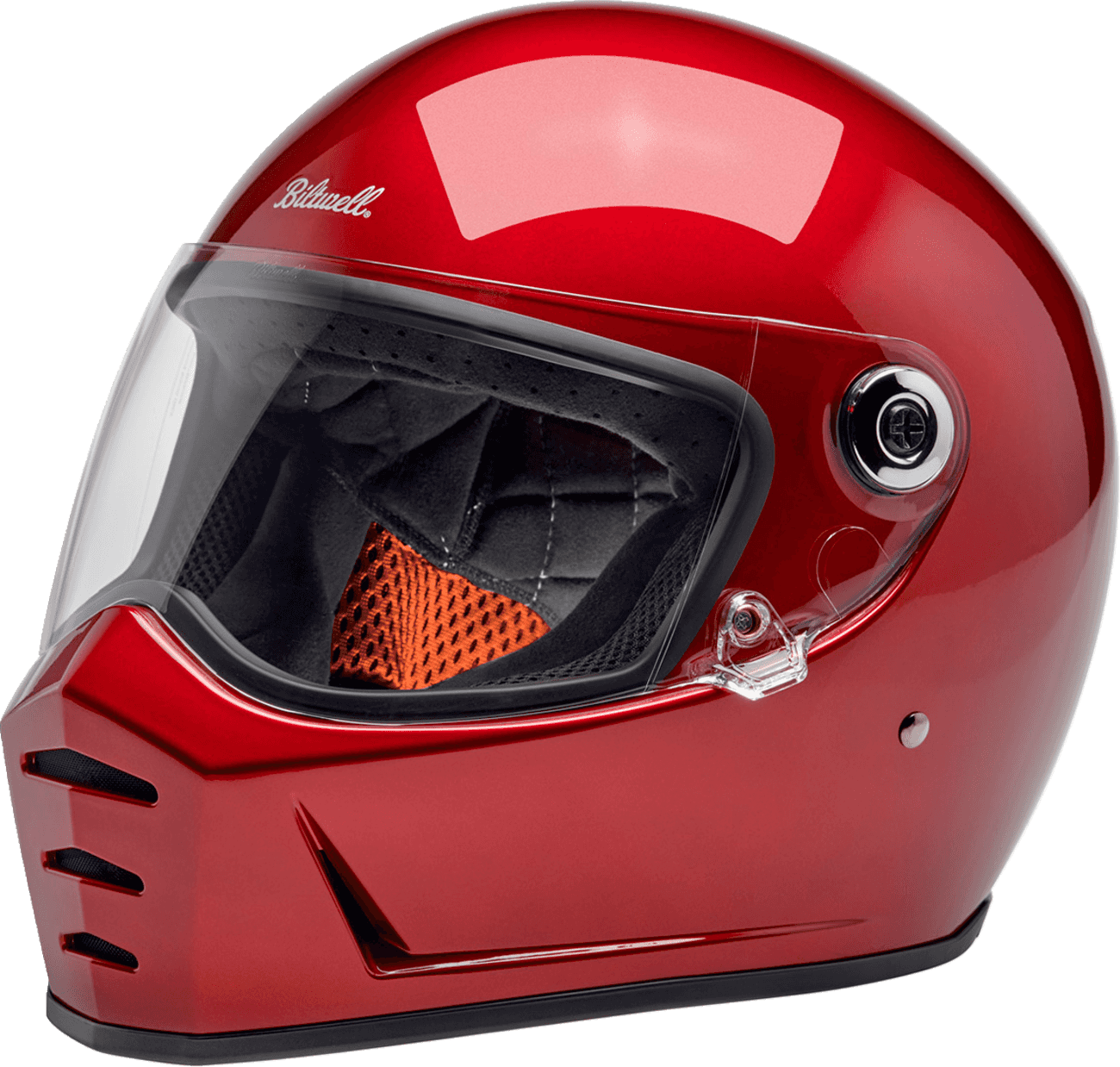 BILTWELL 0101-16718 Lane Splitter Helmet - Metallic Cherry Red - Medium