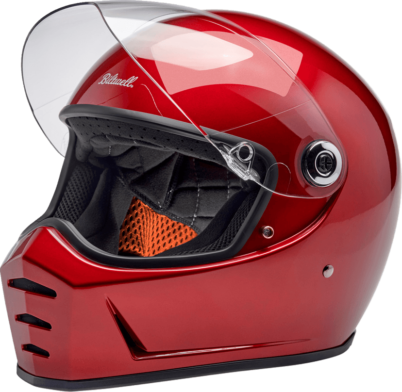 BILTWELL 0101-16718 Lane Splitter Helmet - Metallic Cherry Red - Medium — image 10 of 11
