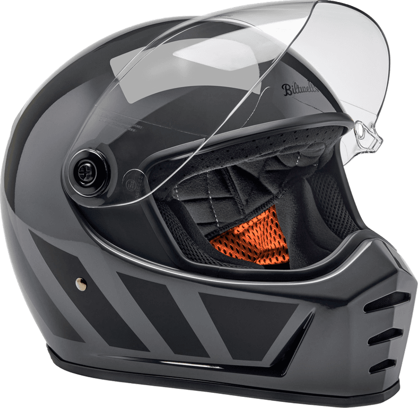 BILTWELL 0101-16725 Lane Splitter Helmet - Storm Gray Inertia - Large — image 3 of 10