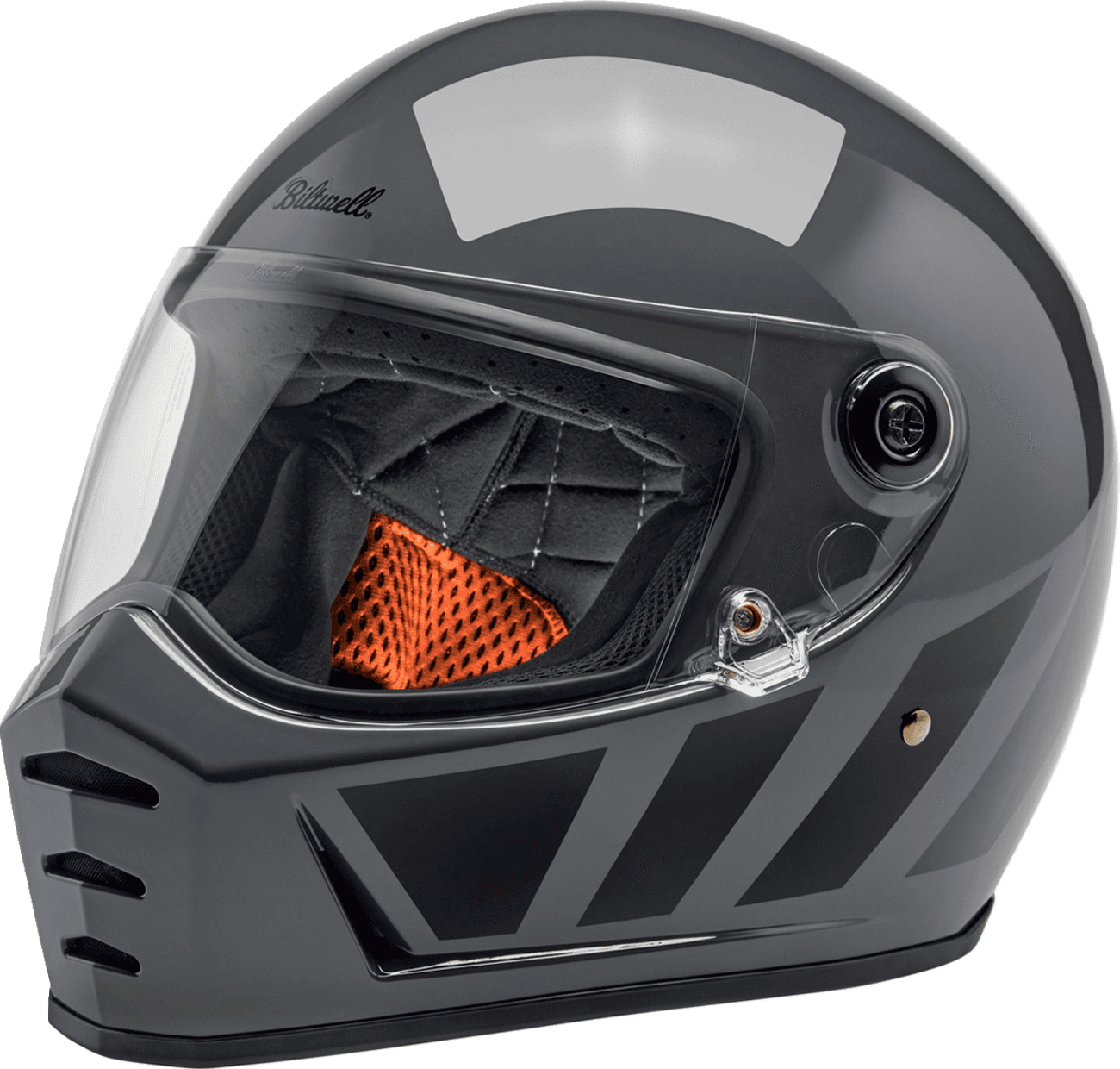 BILTWELL 0101-16727 Lane Splitter Helmet - Storm Gray Inertia - 2XL