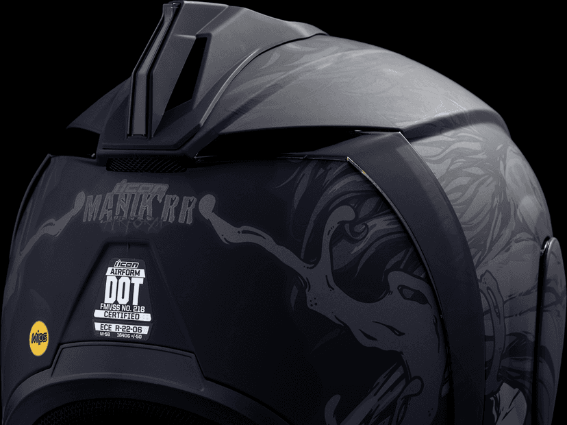 ICON 0101-17003 Airform™ Helmet - Manik'RR - MIPS® - Dark Black - XS — image 5 of 11