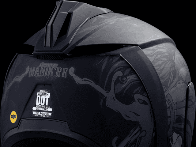 ICON 0101-17006 Airform™ Helmet - Manik'RR - MIPS® - Dark Black - Large — image 5 of 11