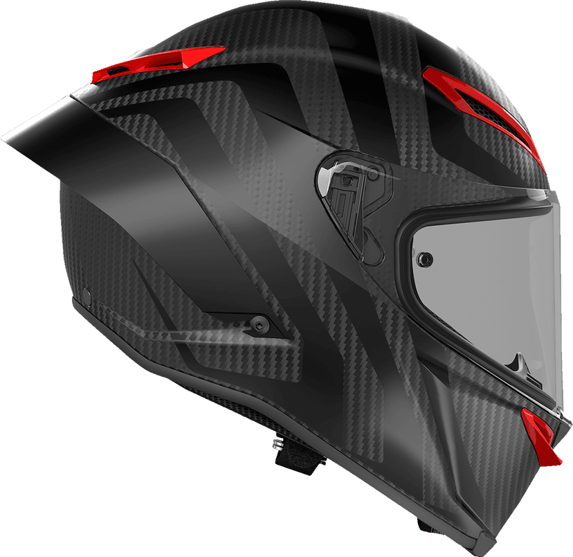 AGV 0101-17131 Pista GP RR Helmet - Intrepido - Matte Carbon/Black/Red - Medium — image 3 of 5