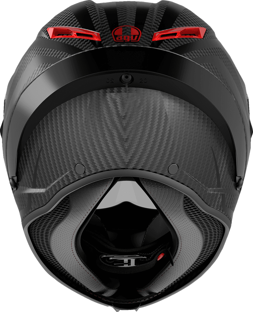 AGV 0101-17131 Pista GP RR Helmet - Intrepido - Matte Carbon/Black/Red - Medium — image 4 of 5