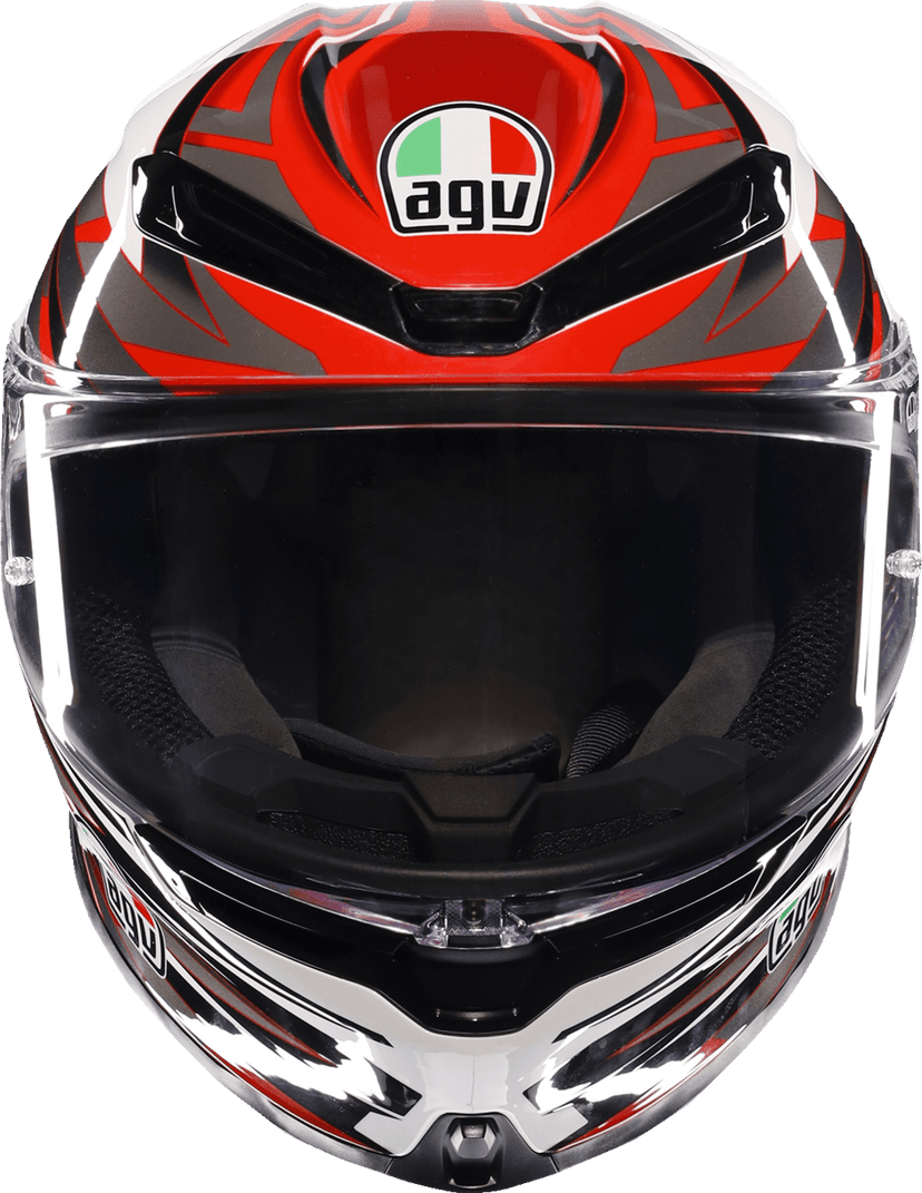 AGV 0101-17144 K6 S Helmet - Reeval - White/Red/Gray - XL — image 5 of 6