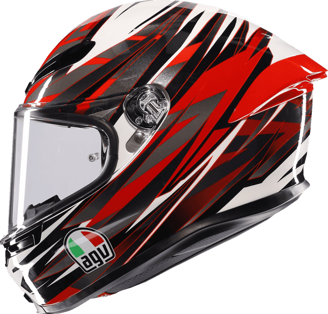 AGV 0101-17144 K6 S Helmet - Reeval - White/Red/Gray - XL — image 4 of 6