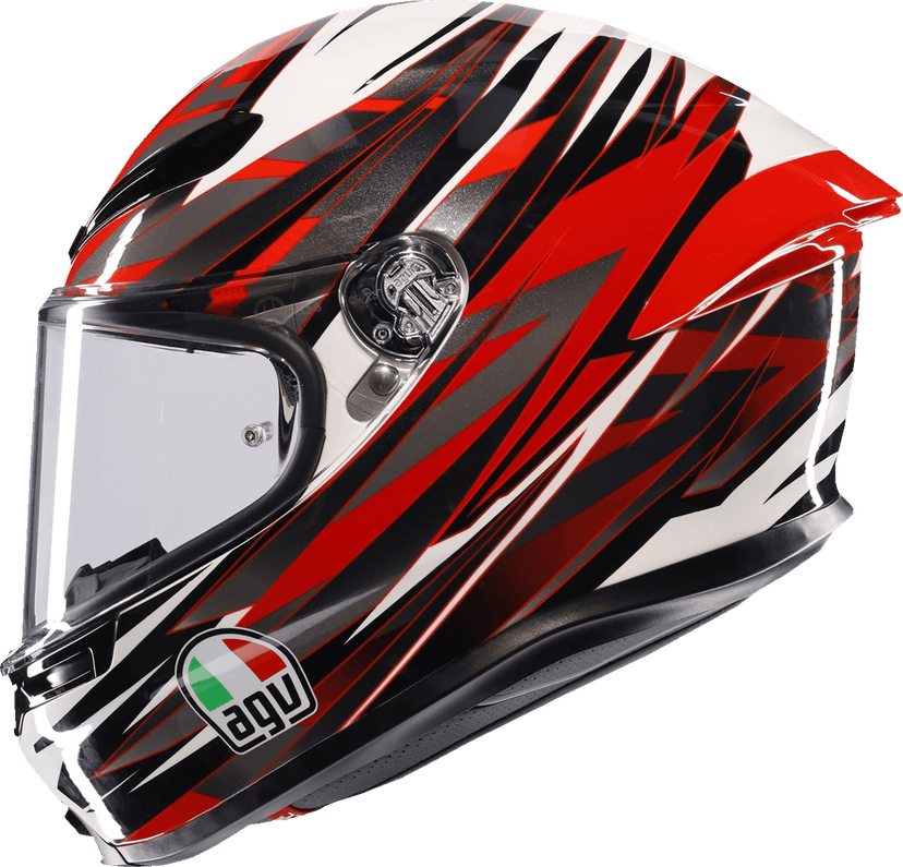 AGV 0101-17144 K6 S Helmet - Reeval - White/Red/Gray - XL — image 4 of 6