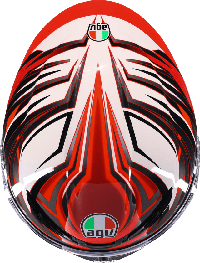 AGV 0101-17145 K6 S Helmet - Reeval - White/Red/Gray - 2XL — image 6 of 6