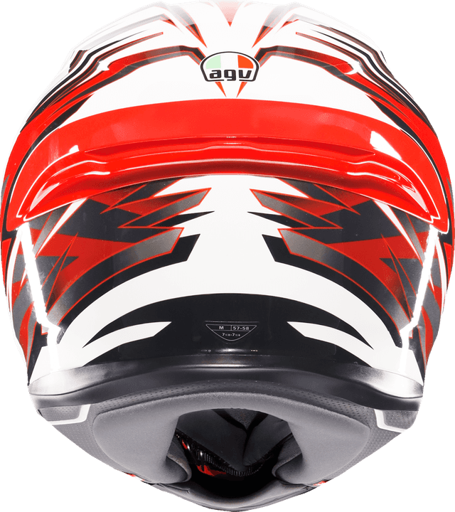AGV 0101-17145 K6 S Helmet - Reeval - White/Red/Gray - 2XL — image 3 of 6