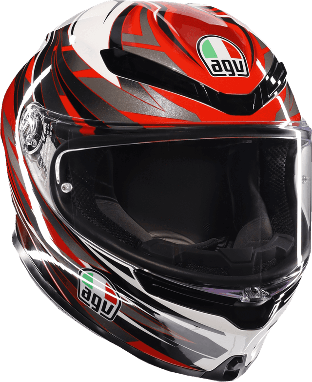 AGV 0101-17145 K6 S Helmet - Reeval - White/Red/Gray - 2XL — image 1 of 6