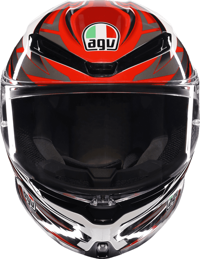 AGV 0101-17145 K6 S Helmet - Reeval - White/Red/Gray - 2XL — image 5 of 6