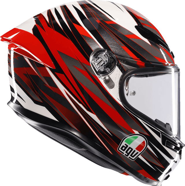 AGV 0101-17145 K6 S Helmet - Reeval - White/Red/Gray - 2XL — image 2 of 6