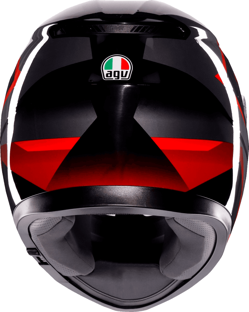 AGV 0101-17156 K3 Helmet - Striga - Black/Gray/Red - Small — image 3 of 6