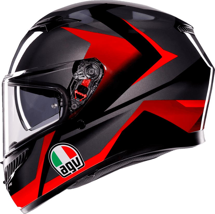 AGV 0101-17159 K3 Helmet - Striga - Black/Gray/Red - XL — image 4 of 6