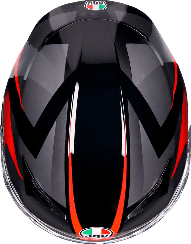 AGV 0101-17159 K3 Helmet - Striga - Black/Gray/Red - XL — image 6 of 6