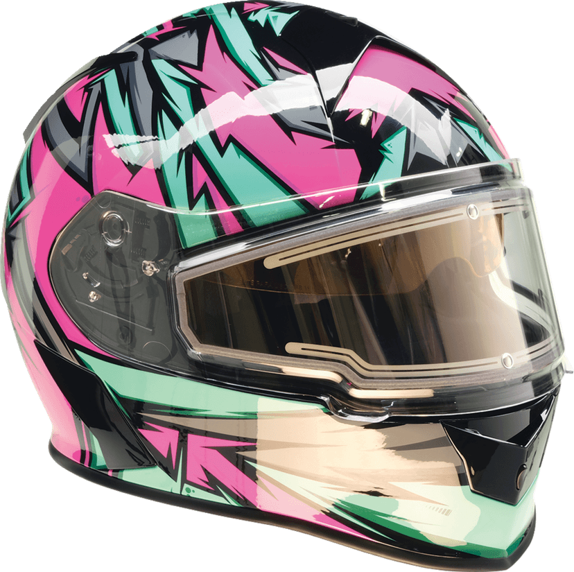 Z1R 0101-17209 Warrant Snow Helmet - Neuron - Pink/Teal - XS — image 7 of 8
