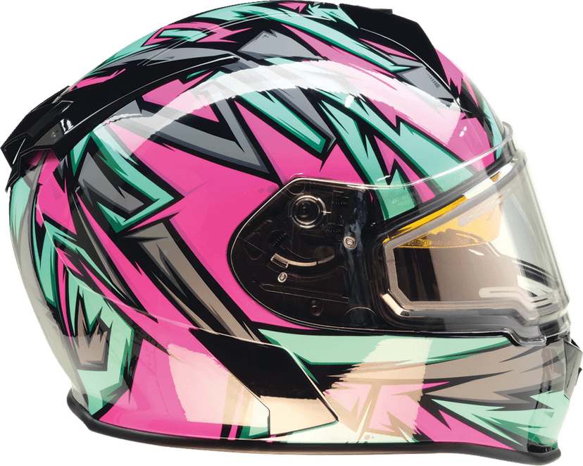 Z1R 0101-17214 Warrant Snow Helmet - Neuron - Pink/Teal - Large — image 6 of 8