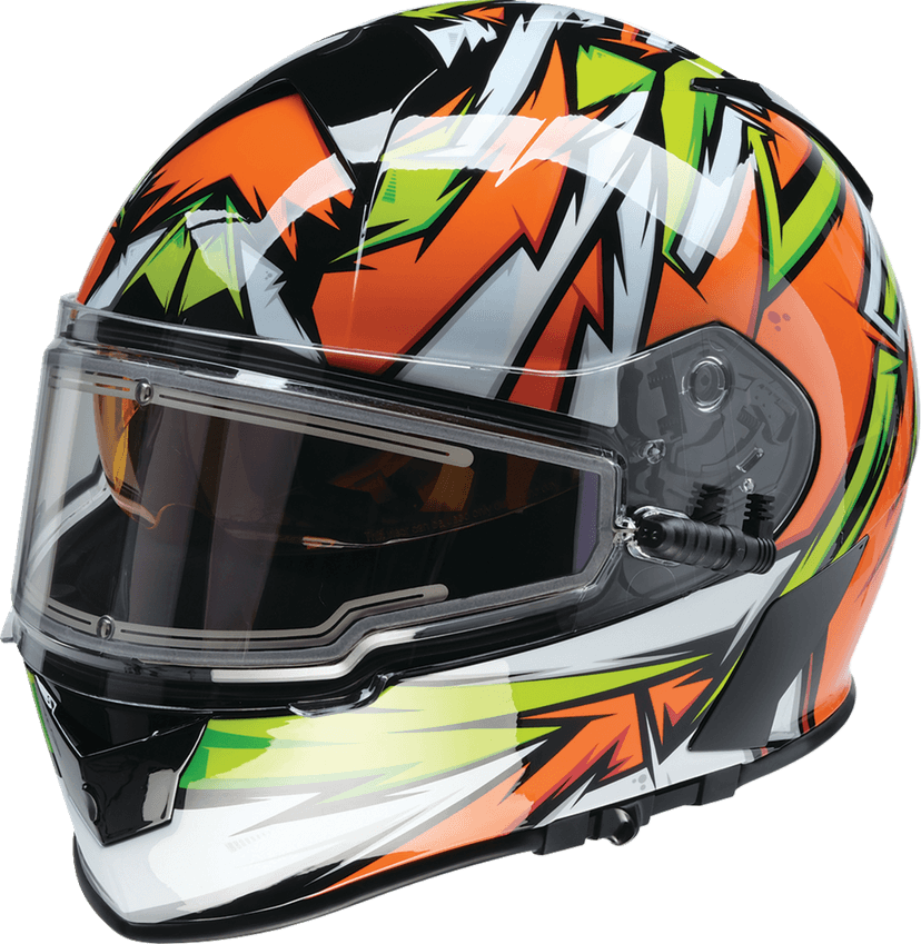 Z1R 0101-17225 Warrant Snow Helmet - Neuron - Orange/Green - Medium — image 1 of 8