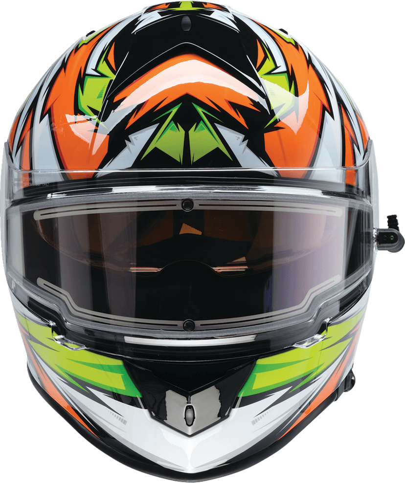 Z1R 0101-17226 Warrant Snow Helmet - Neuron - Orange/Green - Large — image 7 of 8