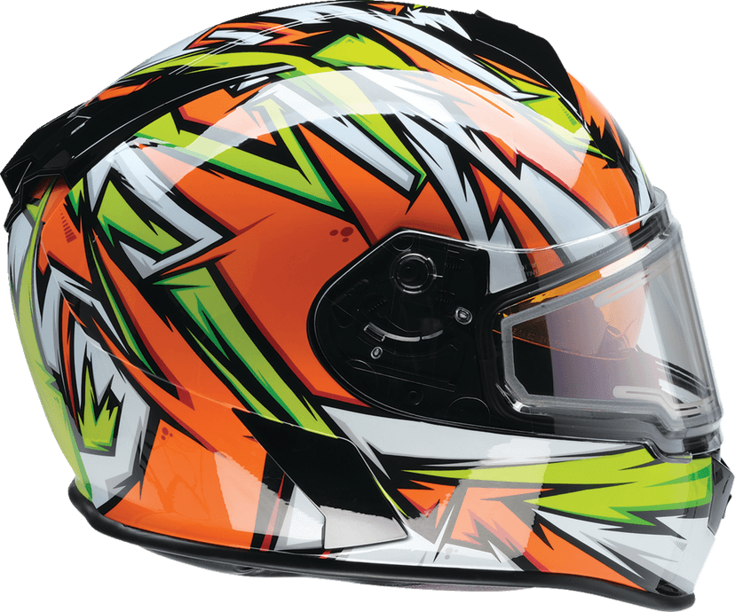 Z1R 0101-17226 Warrant Snow Helmet - Neuron - Orange/Green - Large — image 5 of 8
