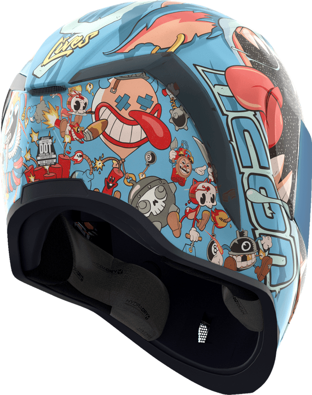 ICON 0101-17384 Airform™ Helmet - 9 Lives - MIPS® - Blue - Small — image 4 of 12