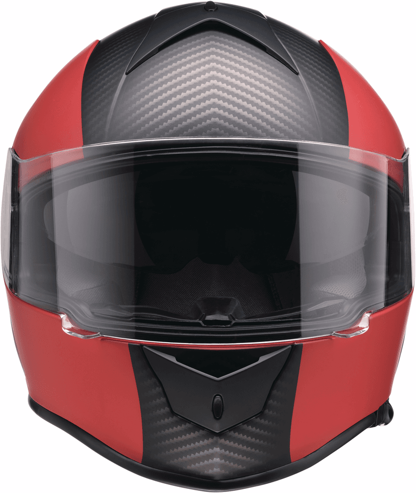 Z1R 0101-17431 Warrant Helmet - Carbon - Red - 2XL — image 2 of 3