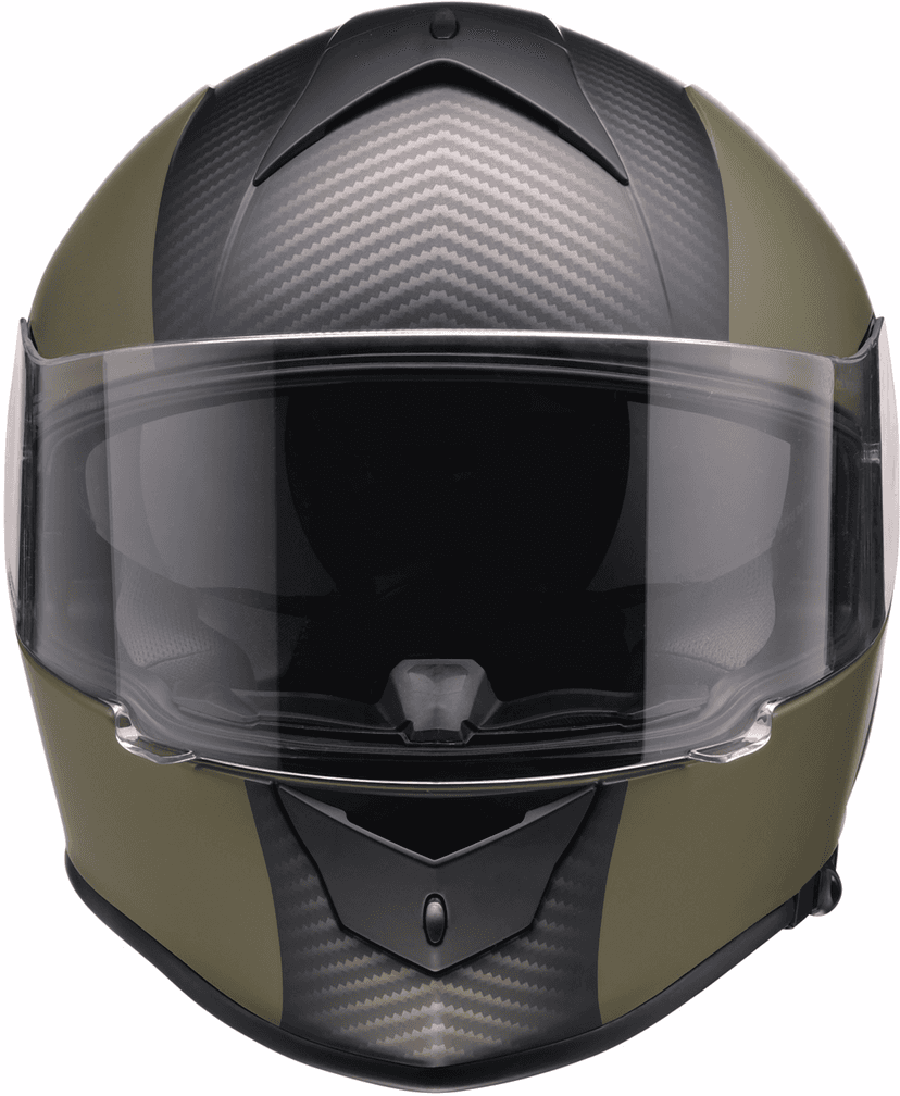 Z1R 0101-17433 Warrant Helmet - Carbon - Green - Small — image 2 of 3