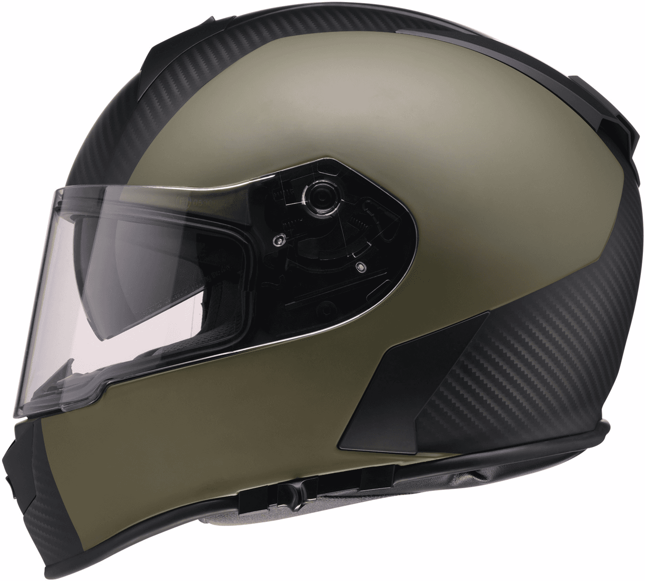 Z1R 0101-17435 Warrant Helmet - Carbon - Green - Large