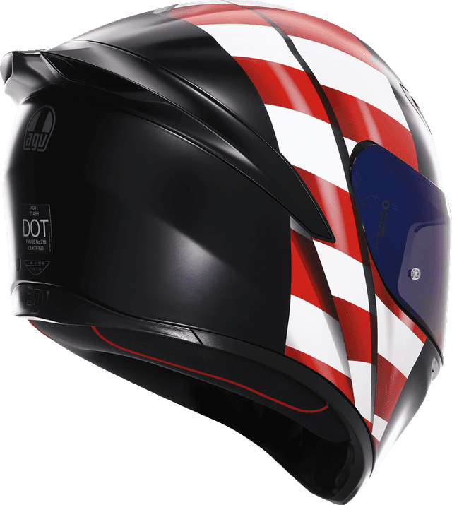 AGV 0101-17668 K1 S Helmet - US Flag - Red/White/Blue - XS — image 2 of 7