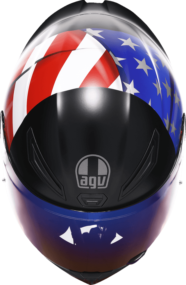 AGV 0101-17669 K1 S Helmet - US Flag - Red/White/Blue - Small — image 3 of 7