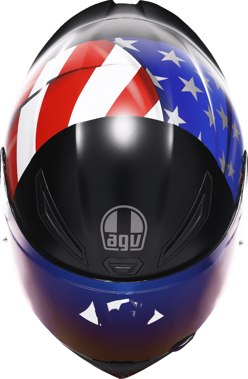 AGV 0101-17670 K1 S Helmet - US Flag - Red/White/Blue - Medium — image 5 of 7