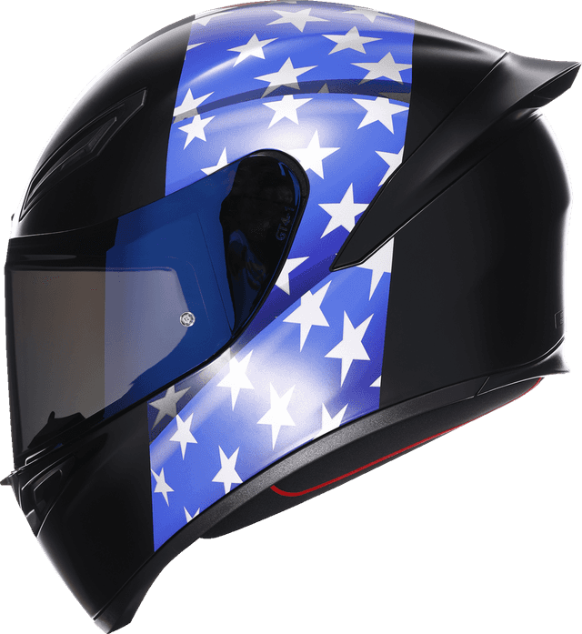 AGV 0101-17672 K1 S Helmet - US Flag - Red/White/Blue - XL — image 7 of 7