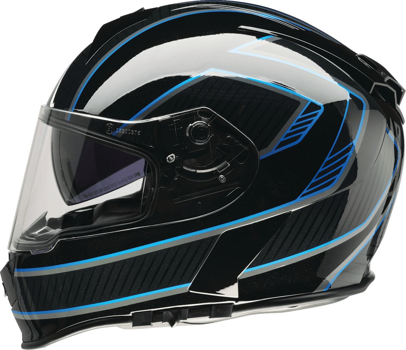 Z1R 0101-17886 Warrant Helmet - Amplify - Black/Blue - Small