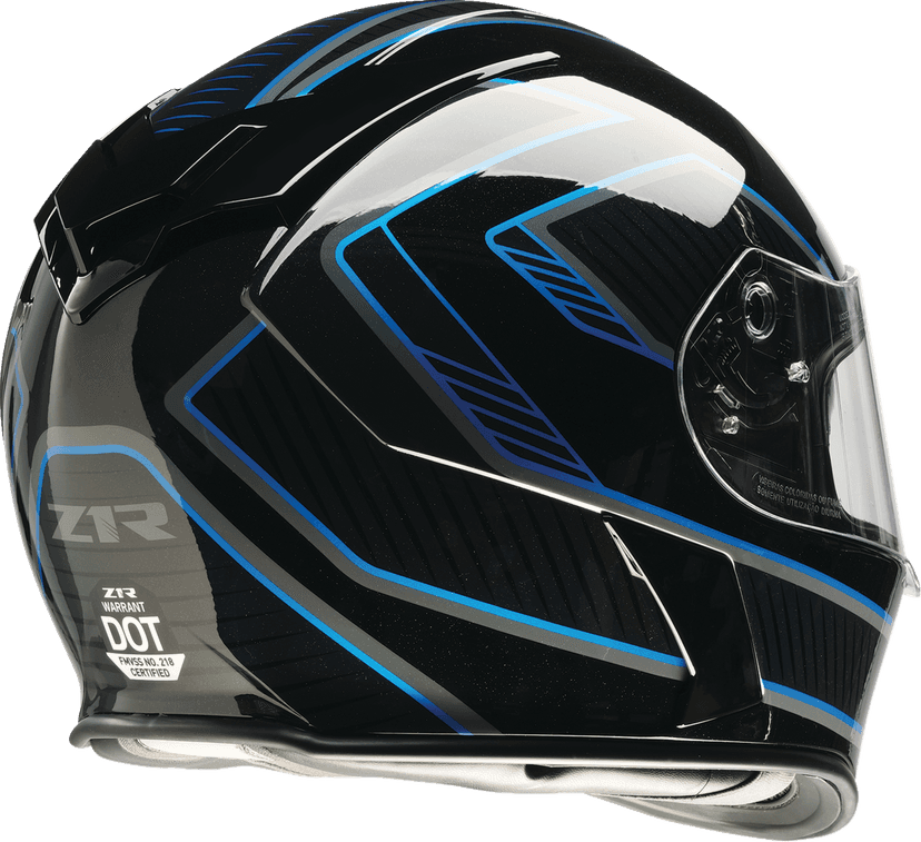 Z1R 0101-17887 Warrant Helmet - Amplify - Black/Blue - Medium — image 4 of 4