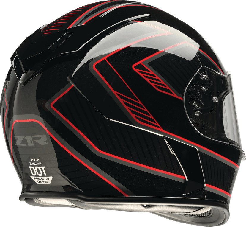Z1R 0101-17894 Warrant Helmet - Amplify - Black/Red - Large — image 5 of 5