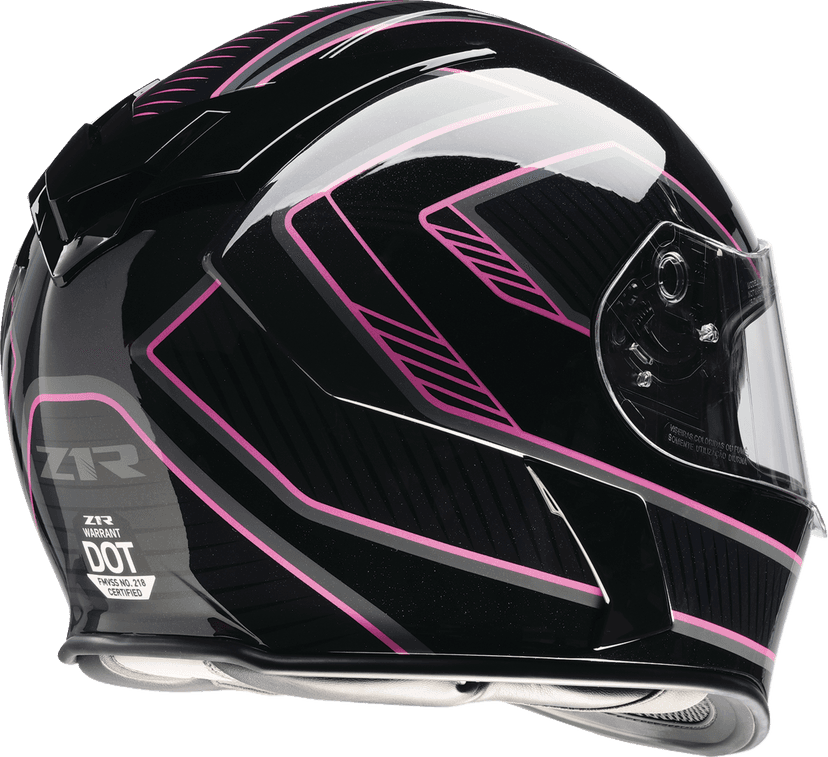 Z1R 0101-17908 Warrant Helmet - Amplify - Black/Pink - XL — image 4 of 4