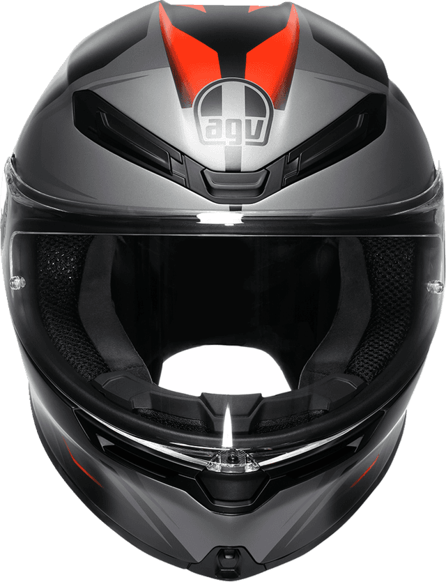 AGV 0101-17950 K6 S Helmet - Karve - Matte Black/Gray/Red - 2XL — image 6 of 7