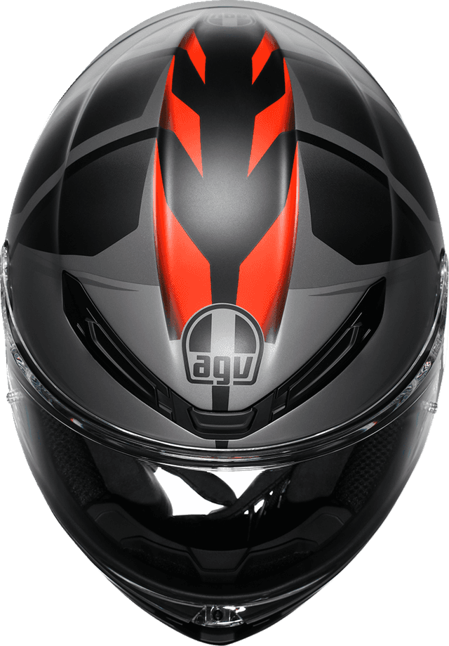 AGV 0101-17950 K6 S Helmet - Karve - Matte Black/Gray/Red - 2XL — image 7 of 7