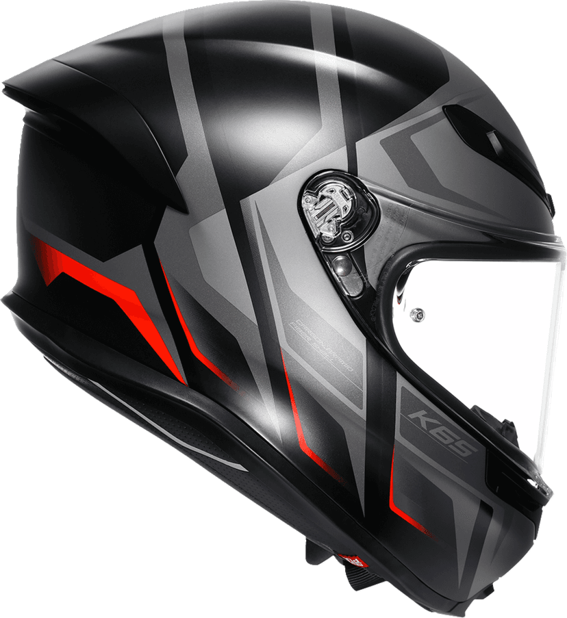 AGV 0101-17950 K6 S Helmet - Karve - Matte Black/Gray/Red - 2XL — image 2 of 7