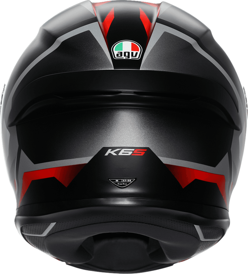AGV 0101-17954 K6 S Helmet - Karve - Matte Black/White/Red - XL — image 4 of 7