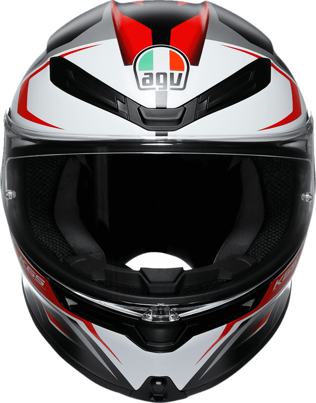 AGV 0101-17954 K6 S Helmet - Karve - Matte Black/White/Red - XL — image 6 of 7