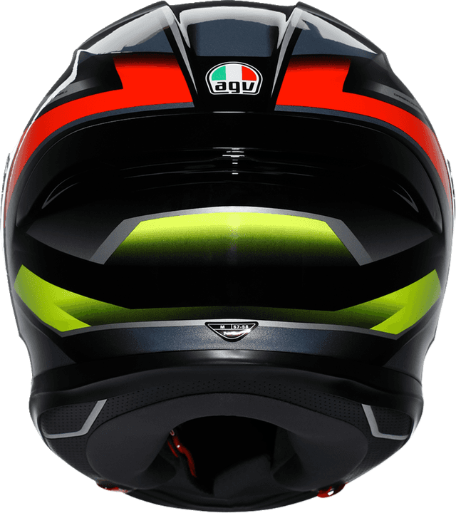 AGV 0101-17956 K6 S Helmet - Erazer - Black/Red/Yellow Fluo - Small — image 1 of 7
