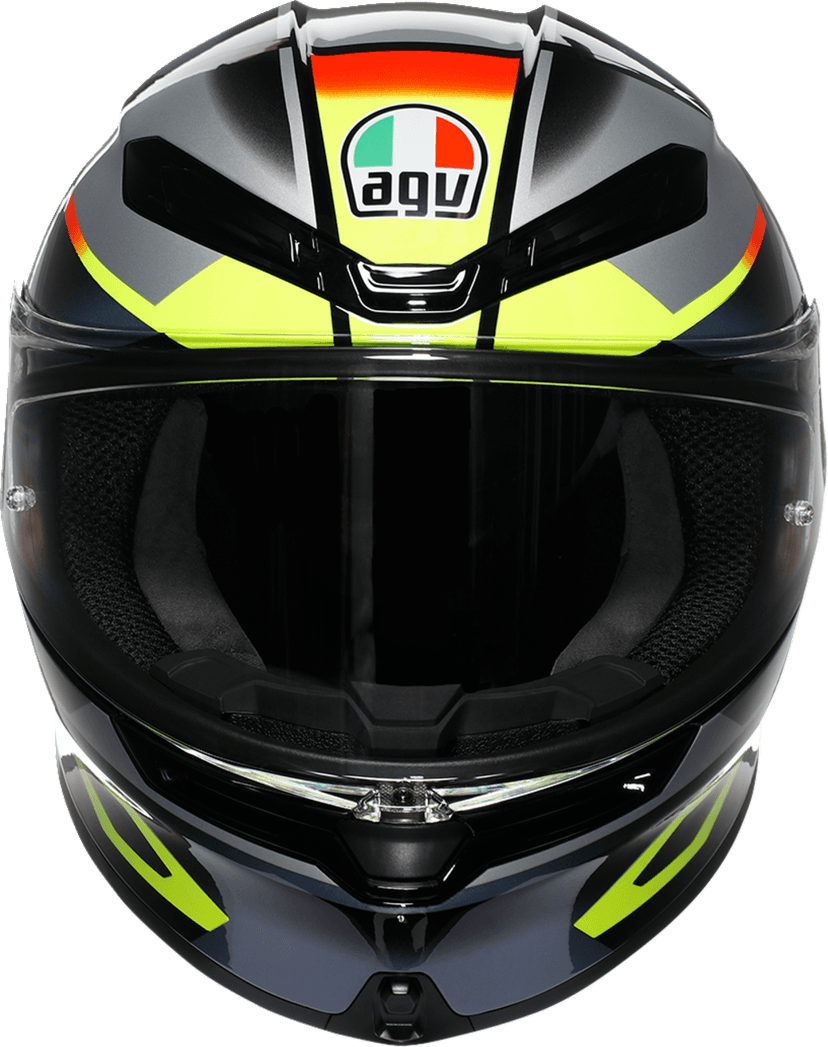 AGV 0101-17957 K6 S Helmet - Erazer - Black/Red/Yellow Fluo - Medium — image 6 of 7