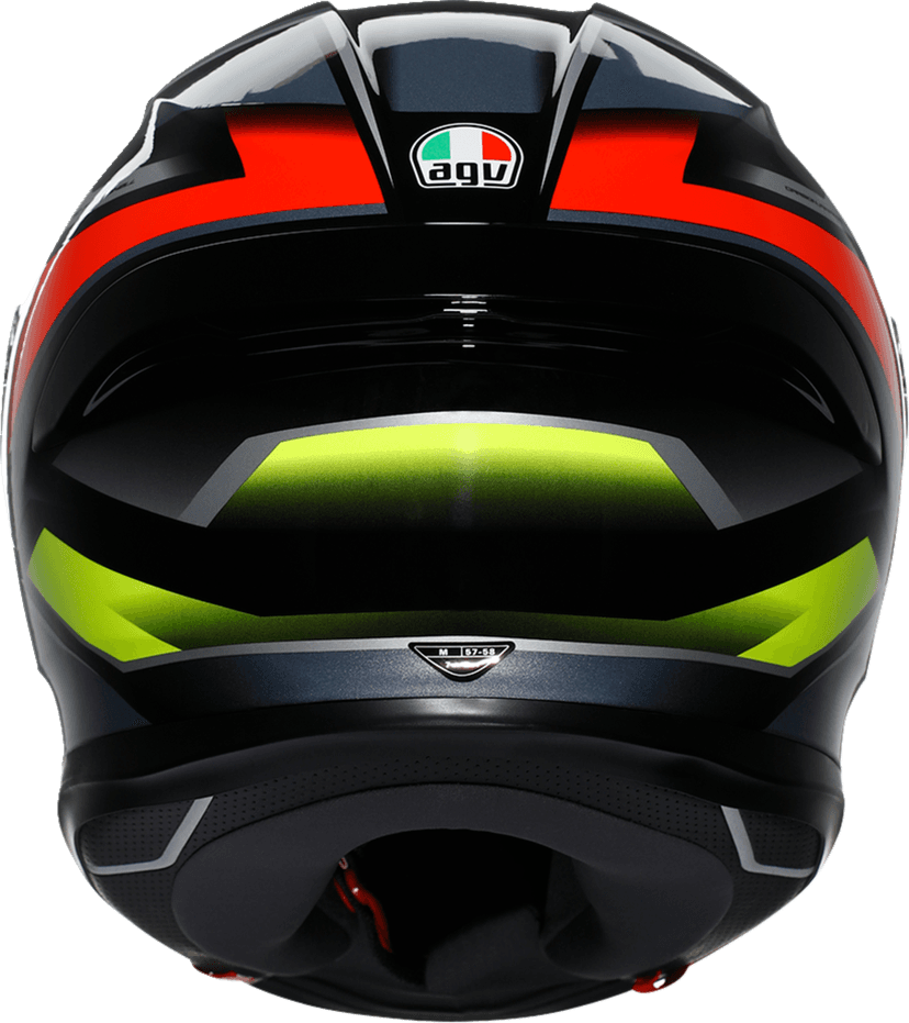AGV 0101-17960 K6 S Helmet - Erazer - Black/Red/Yellow Fluo - 2XL — image 4 of 7