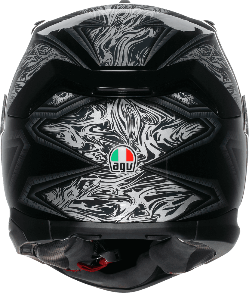 AGV 0101-17971 K7 Helmet - Damascus - Black/Silver - Small — image 4 of 7