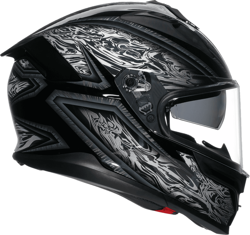 AGV 0101-17971 K7 Helmet - Damascus - Black/Silver - Small — image 2 of 7