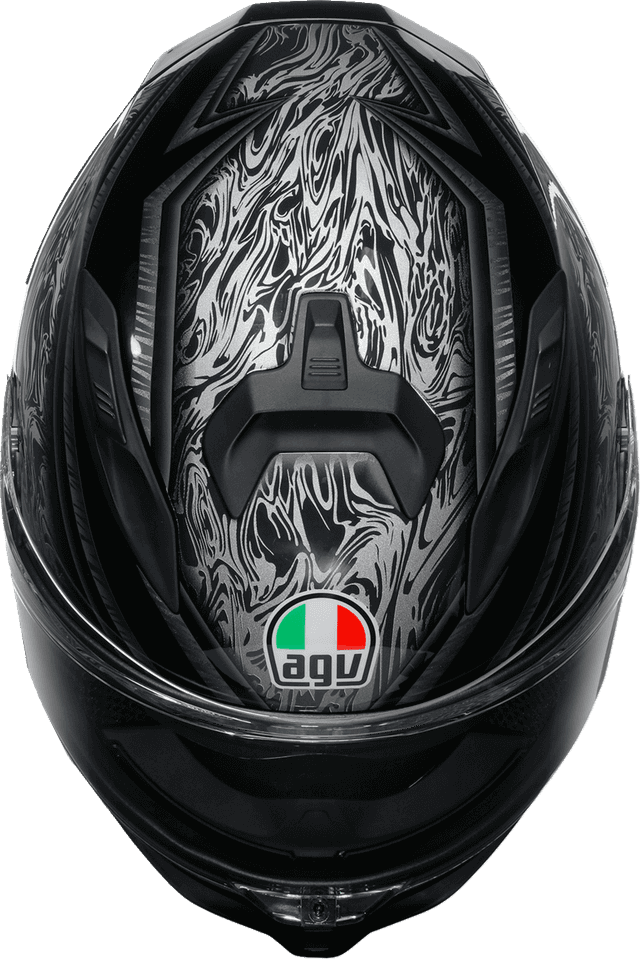 AGV 0101-17971 K7 Helmet - Damascus - Black/Silver - Small — image 7 of 7