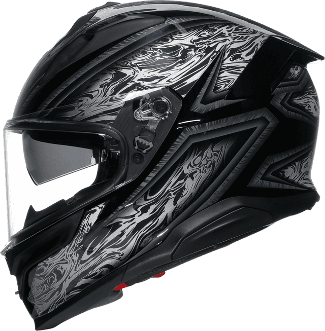 AGV 0101-17971 K7 Helmet - Damascus - Black/Silver - Small — image 5 of 7