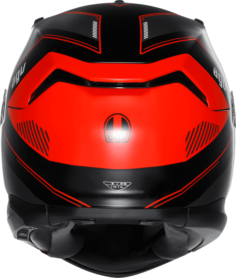 AGV 0101-17978 K7 Helmet - Kyber - Matte Black/Red - Medium — image 4 of 7