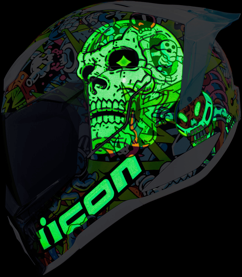 ICON 0101-17979 Ultraflite Helmet - Doodle 3 - MIPS® - Blue - Small — image 3 of 4